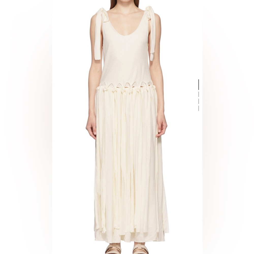 Chloe Off-White Viscose Maxi Dress